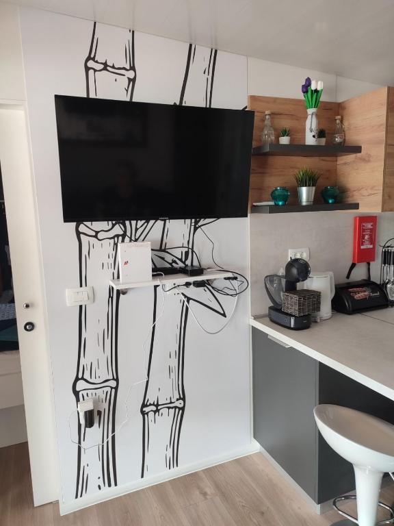 Kuchyň nebo kuchyňský kout v ubytování Mobile home Ami & Alen