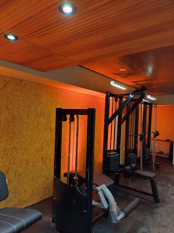 Fitness centrum a/nebo fitness zařízení v ubytování Distrito A FMA-Coliving