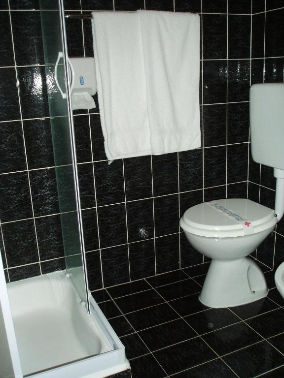 Koupelna v ubytování Hotel Zephyr - Plovanija