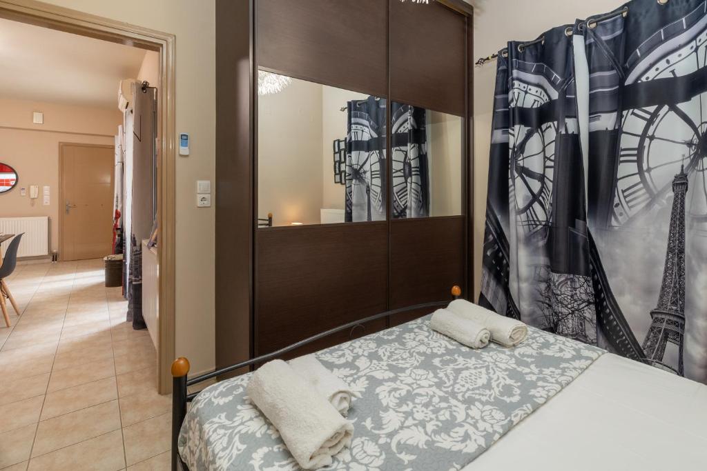 Posteľ alebo postele v izbe v ubytovaní City Suite in Kefalonia