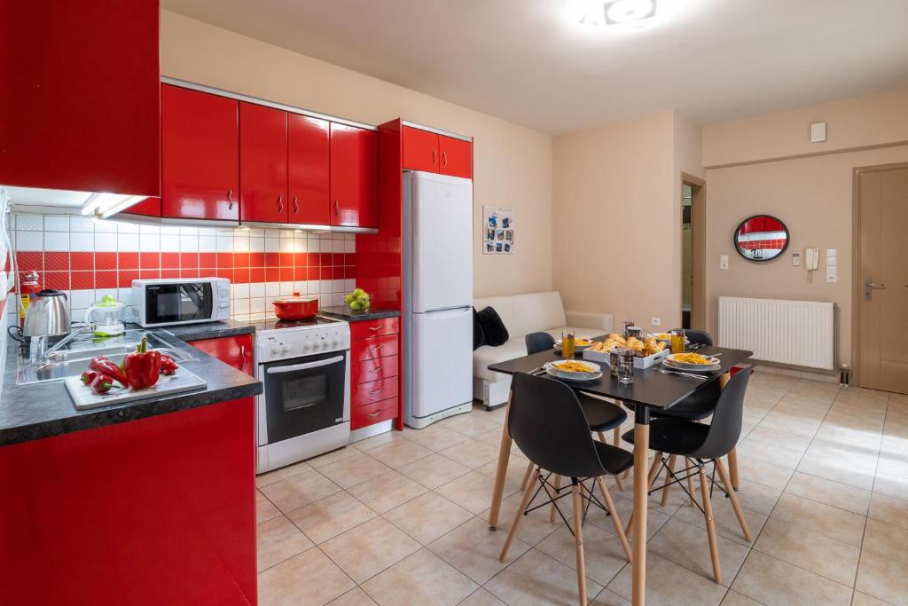 Kuchyňa alebo kuchynka v ubytovaní City Suite in Kefalonia