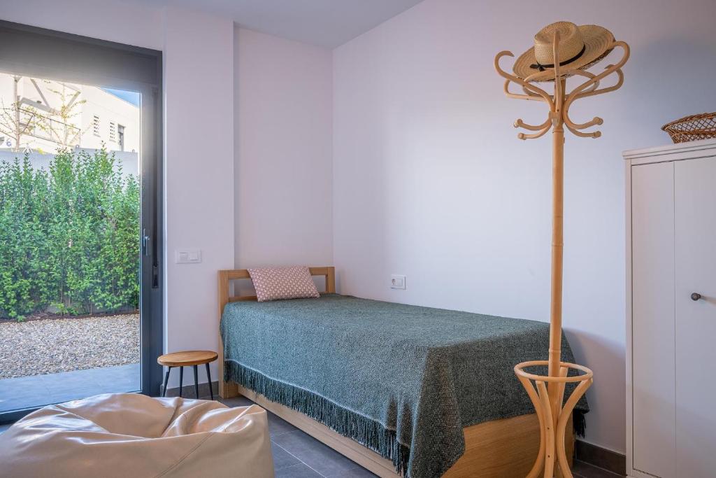 Posteľ alebo postele v izbe v ubytovaní AT307 Planta baja con piscina a pocos metros de la playa Cañadel