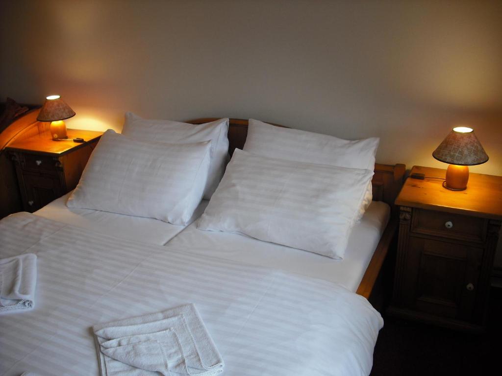 Łóżko lub łóżka w pokoju w obiekcie Sport hotel POMI