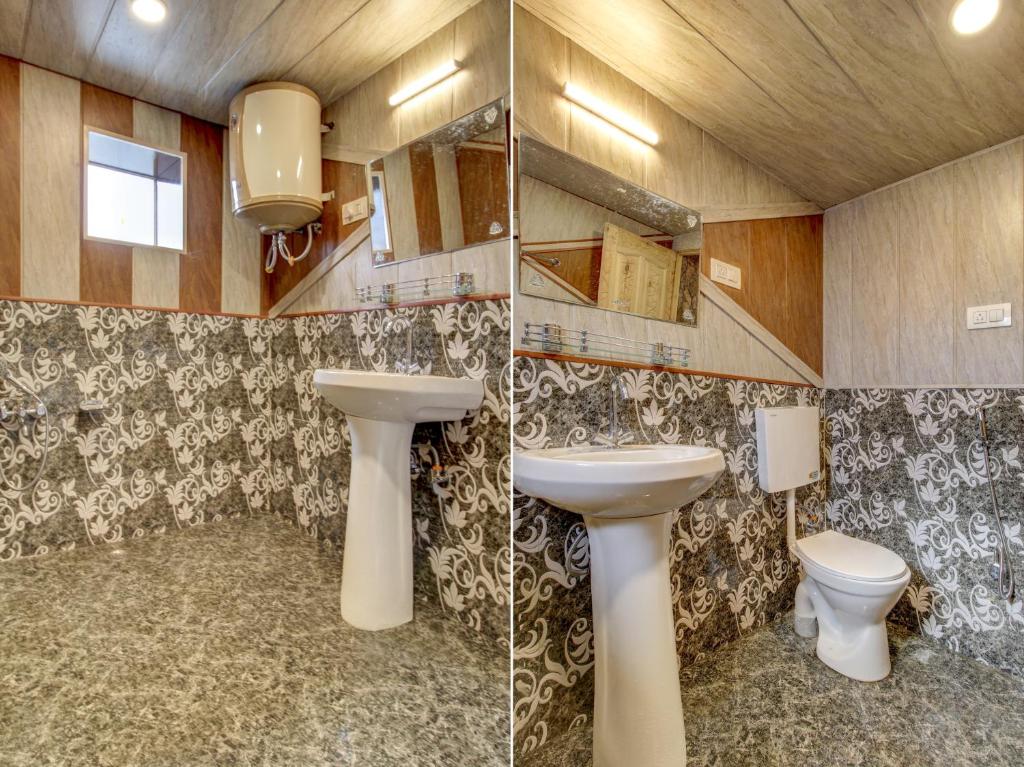 Koupelna v ubytování HOTEL ROYAL HAMEED