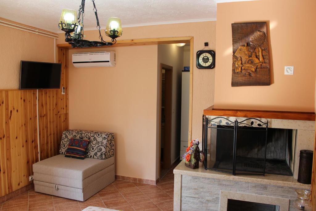 TV a/nebo společenská místnost v ubytování Rooms Katarina