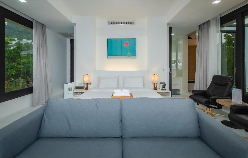 Posezení v ubytování Bluemango Pool Villa & Resort Koh Samui