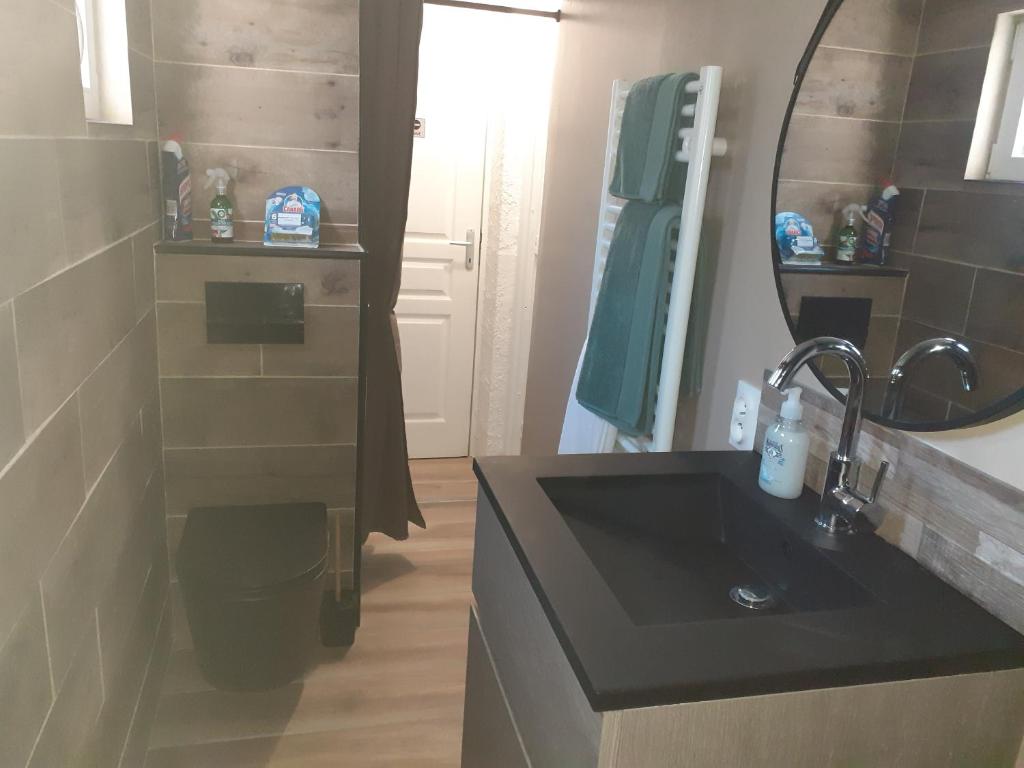 Kuchyň nebo kuchyňský kout v ubytování Chez Flo&Fred