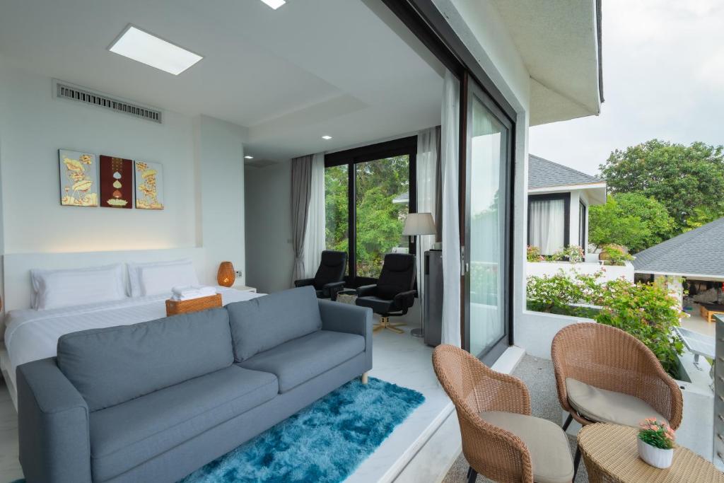 Posezení v ubytování Bluemango Pool Villa & Resort Koh Samui