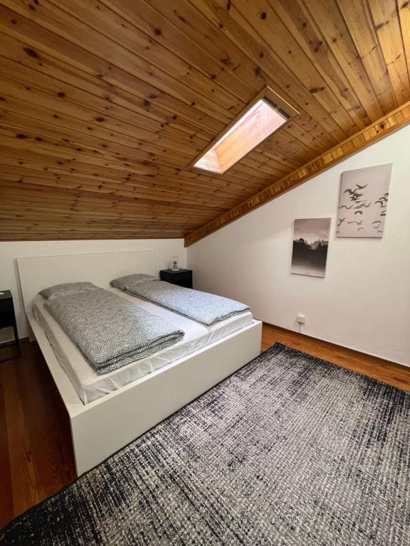 Postel nebo postele na pokoji v ubytování Hotel Croce Federale