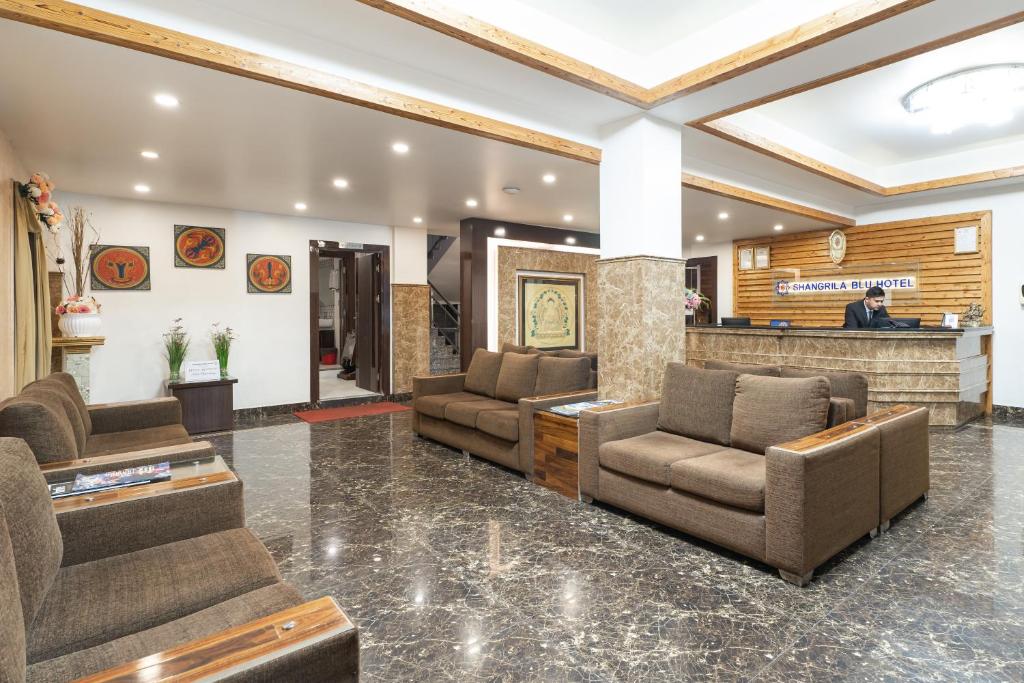 Kuchyň nebo kuchyňský kout v ubytování Shangrila Blu Hotel