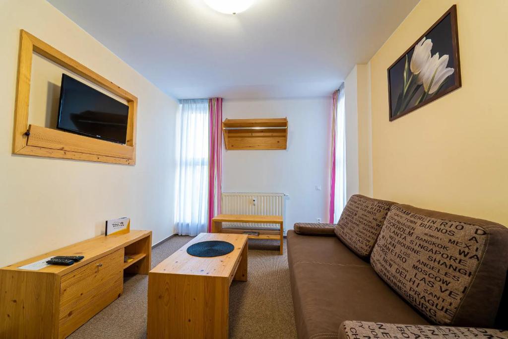 Posezení v ubytování Aparthotel Belveder