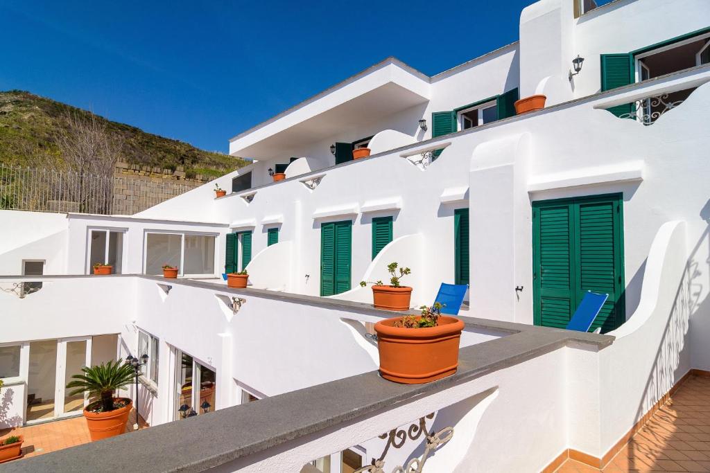 Balkón nebo terasa v ubytování Hotel Villa Fumerie