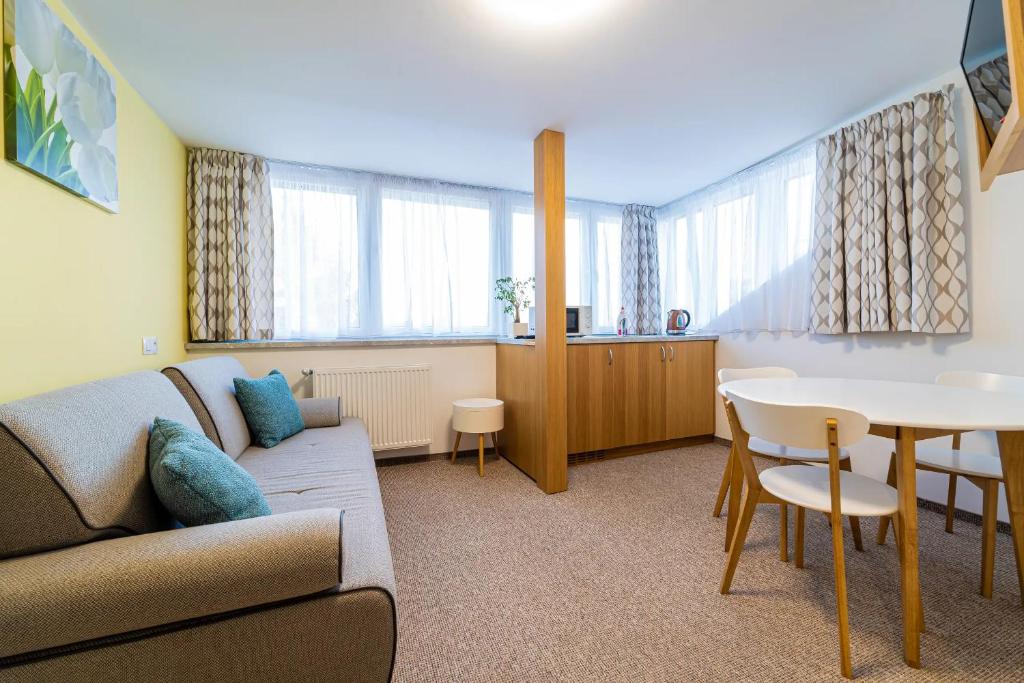 Posezení v ubytování Aparthotel Belveder