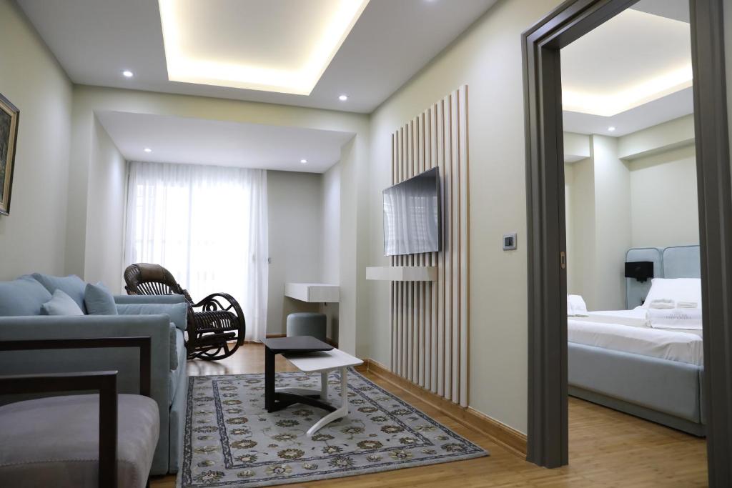 Postel nebo postele na pokoji v ubytování Hotel IMPERIAL