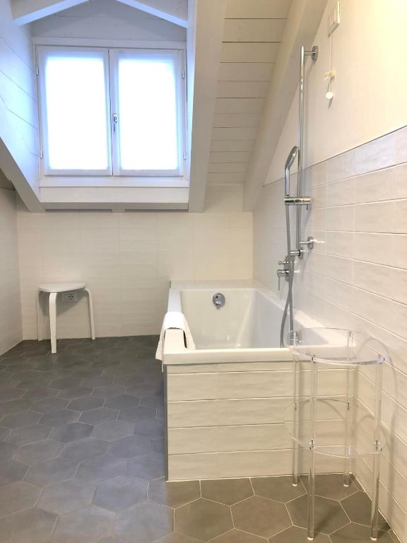 Koupelna v ubytování Antica Locanda Leonardo