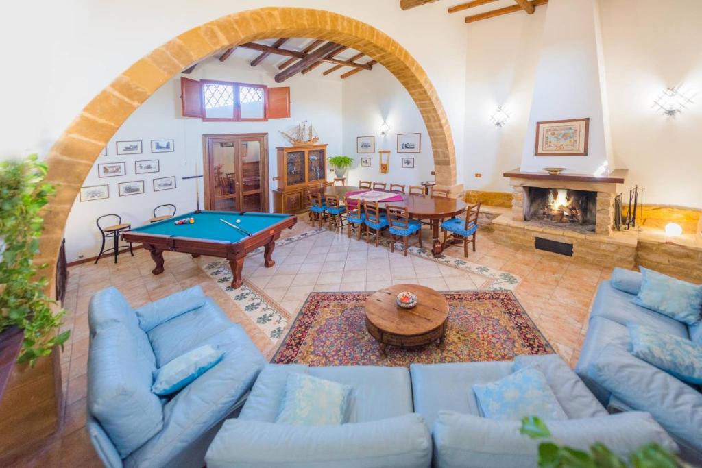 Część wypoczynkowa w obiekcie Baglio Sciacca - Xenia Sicily Villas