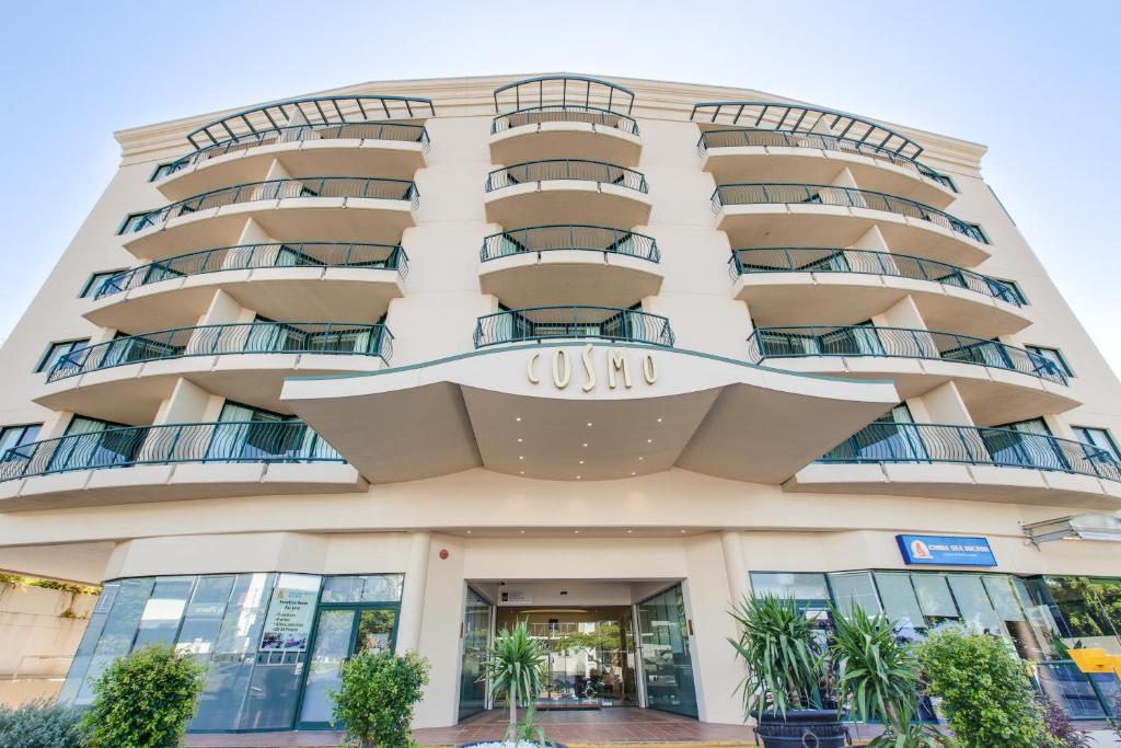 a view of the front of a building at Central Cosmo Apartment Hotel in Brisbane