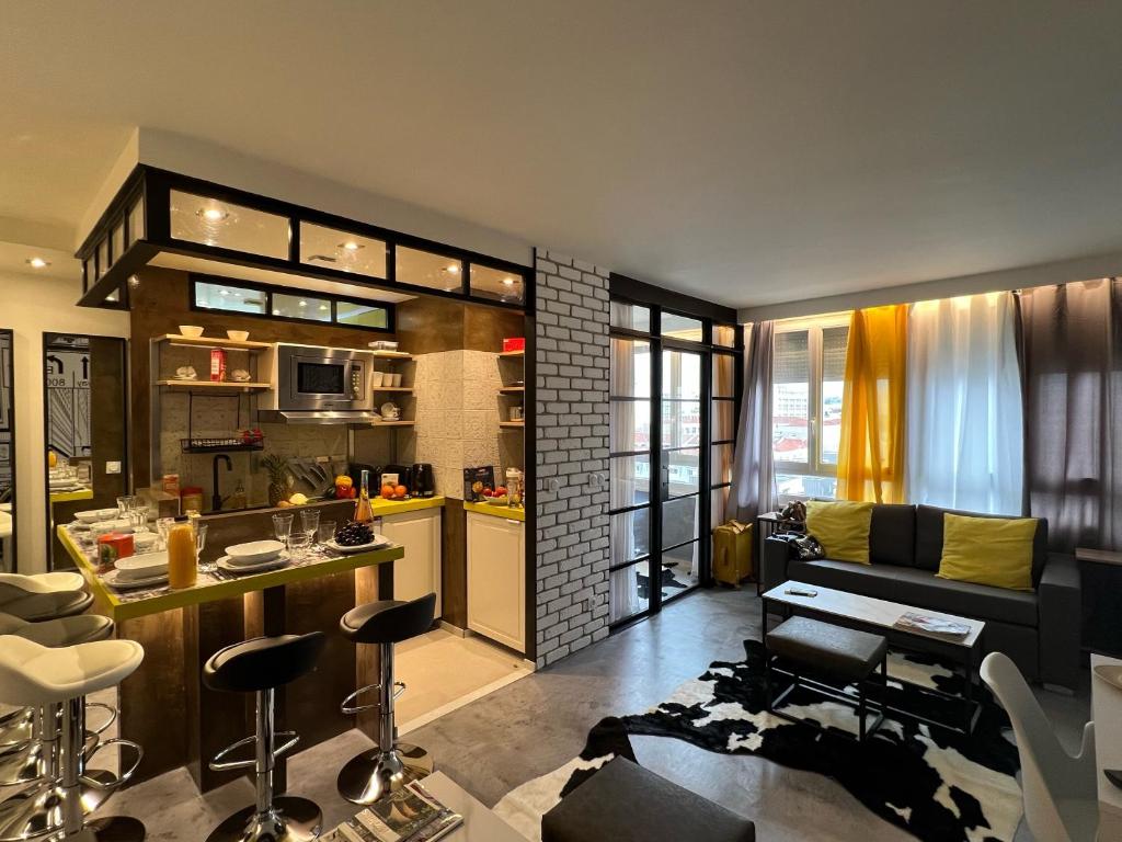 Posedenie v ubytovaní Appartement Flandre