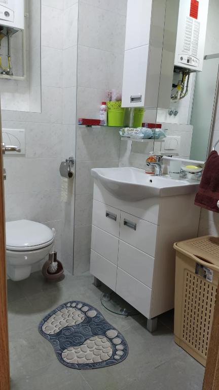 Koupelna v ubytování Apartman Daniela