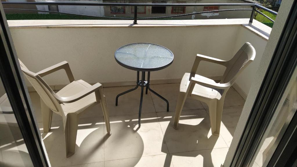 Balkón nebo terasa v ubytování Apartman Daniela