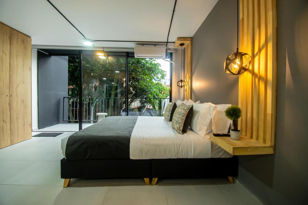 Postel nebo postele na pokoji v ubytování Barcelo Coliving