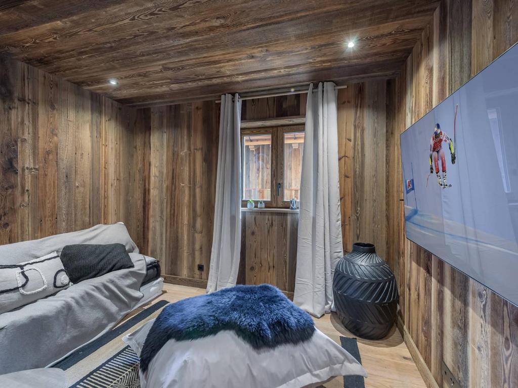 Posedenie v ubytovaní Chalet neuf à Saint Martin de Belleville, 200m des pistes, spa privé, 10 personnes - FR-1-570-31