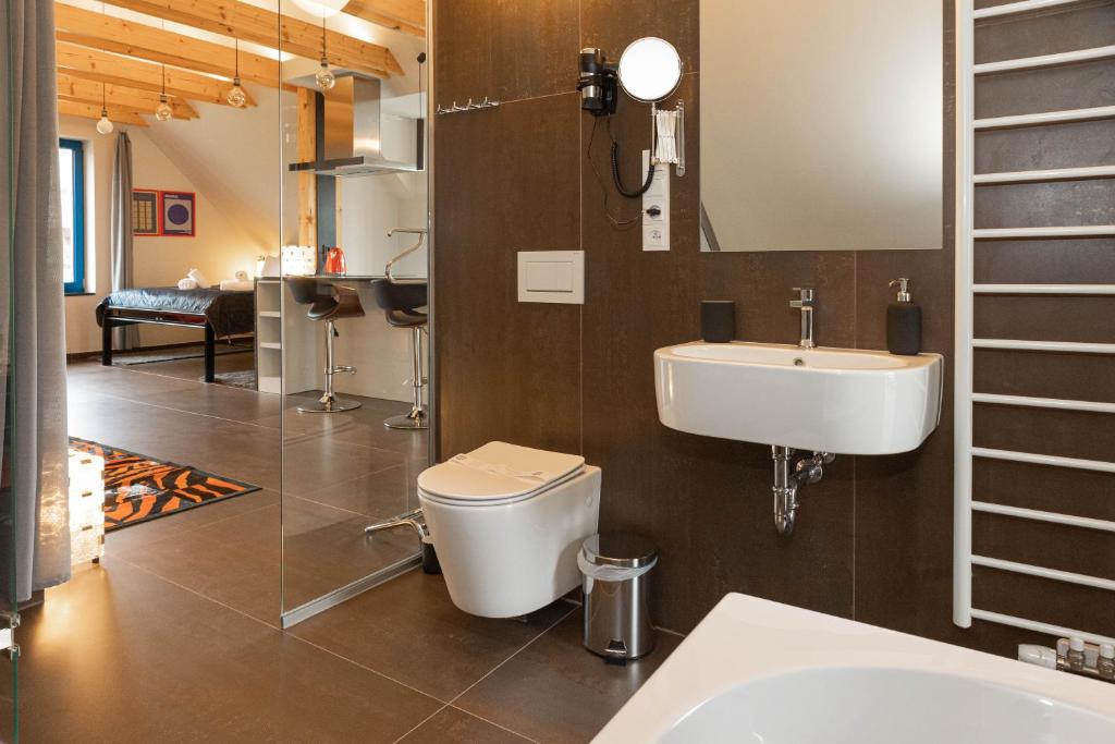 Koupelna v ubytování Apartmány Kopacka