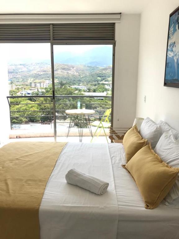 Letto o letti in una camera di Caliview Apartahotel Andalaya