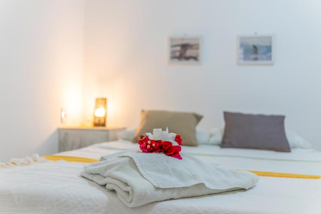 Letto o letti in una camera di casa jasmin
