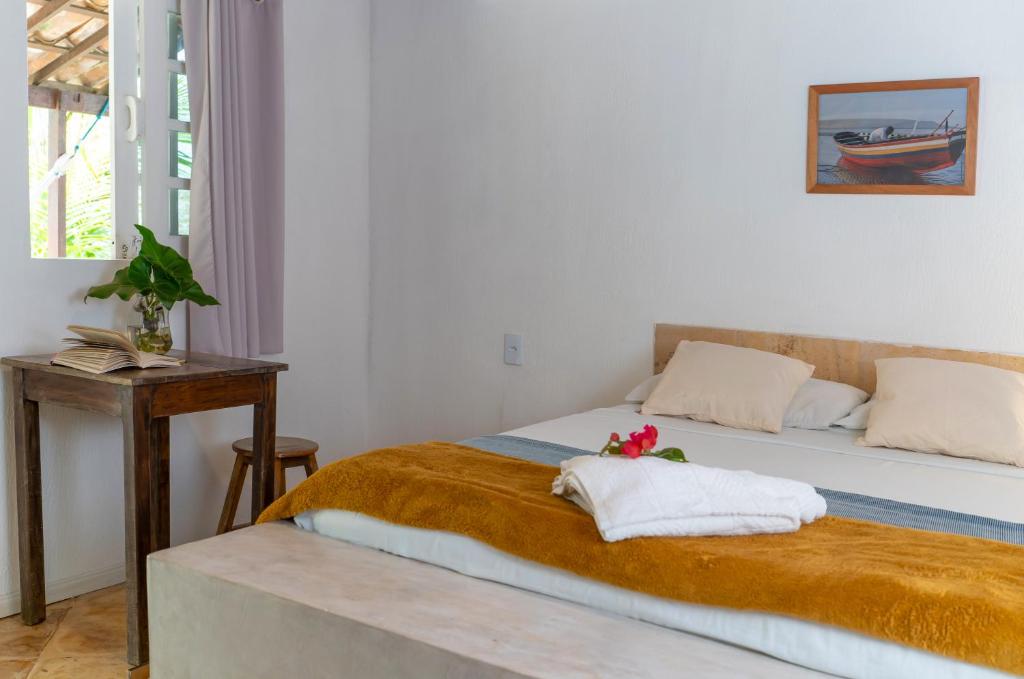Letto o letti in una camera di casa jasmin