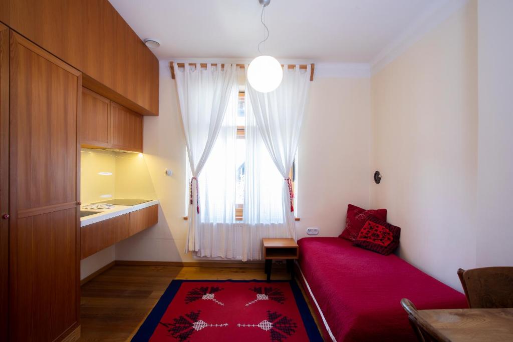 Postel nebo postele na pokoji v ubytování Pr'Gavedarjo Eco Heritage B&B