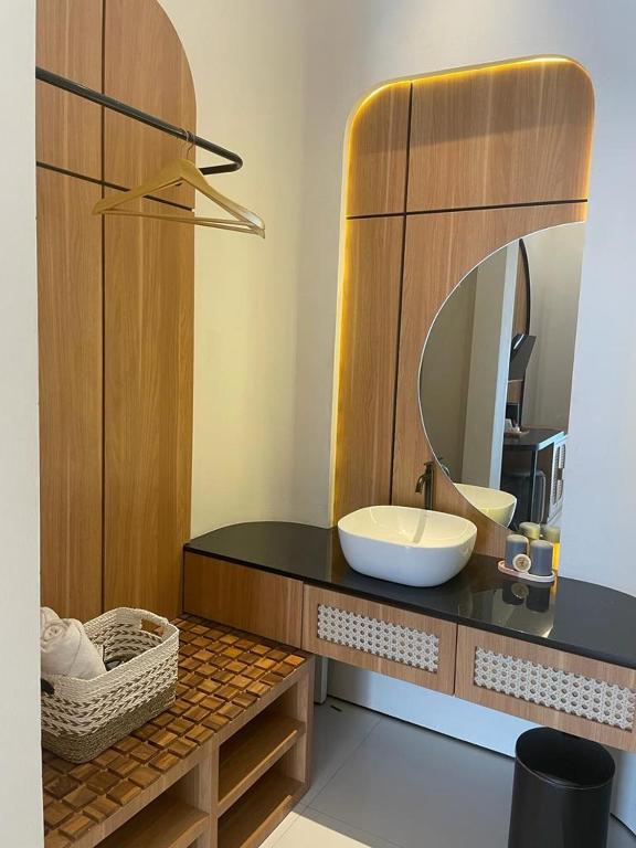 Koupelna v ubytování Hotel Besar Purwokerto