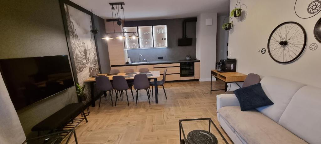 Posedenie v ubytovaní Apartament I Młyny Gdańskie blisko centrum