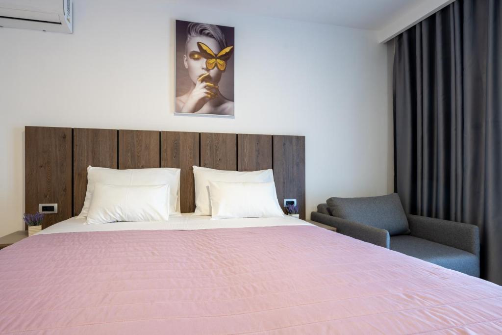 Postel nebo postele na pokoji v ubytování Villa Golden