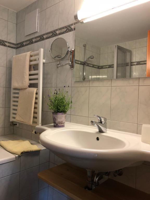 Koupelna v ubytování Gasthof Botenwirt