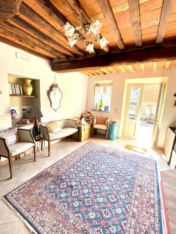 Posezení v ubytování B&B Alloro