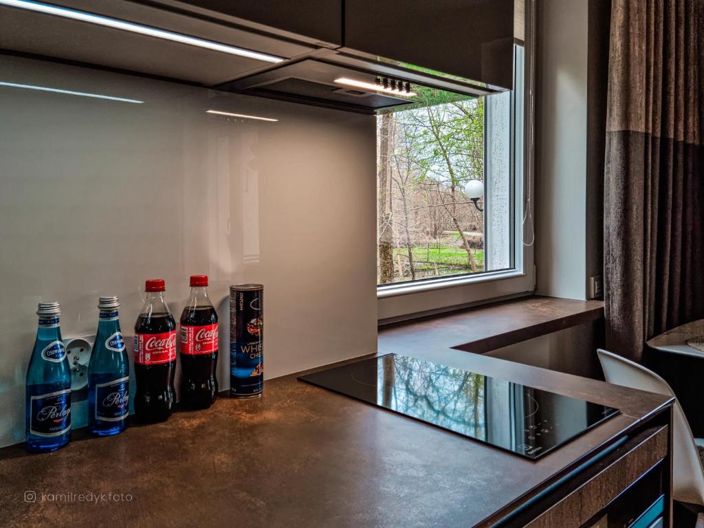 Nápoje v ubytování Apartament VIP PROMENADA