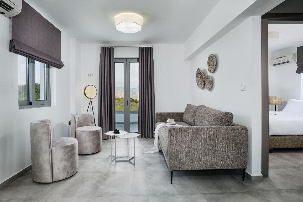 Posezení v ubytování Quattro Suites