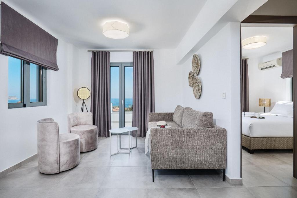 Posezení v ubytování Quattro Suites