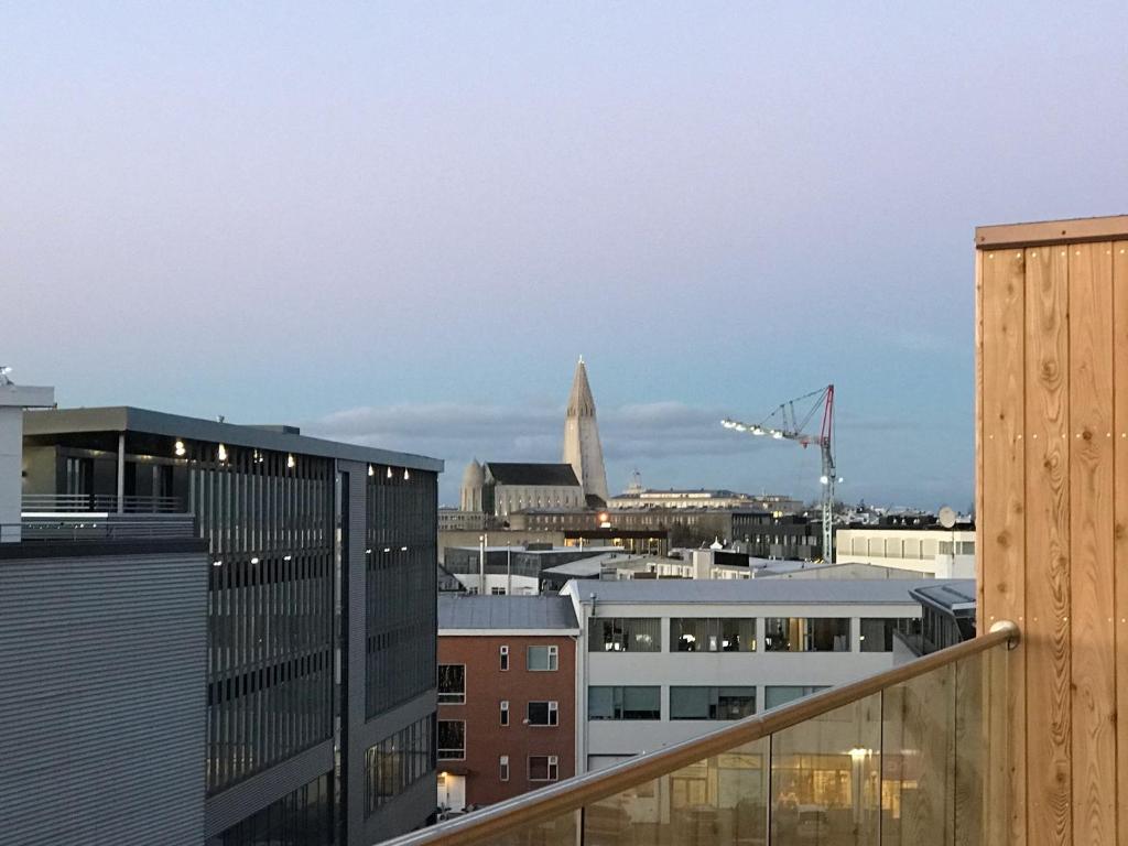 Nespecifikovaný výhled na destinaci Reykjavík nebo výhled na město při pohledu z apartmánu