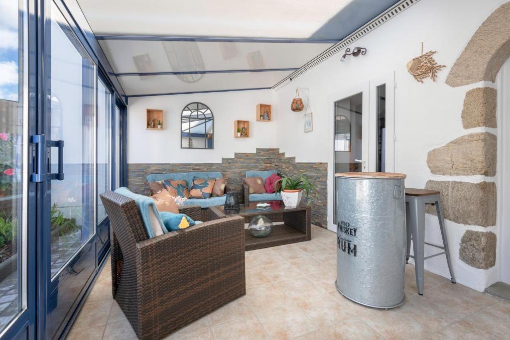 Posedenie v ubytovaní Charmante maison entre La Baule et Guérande