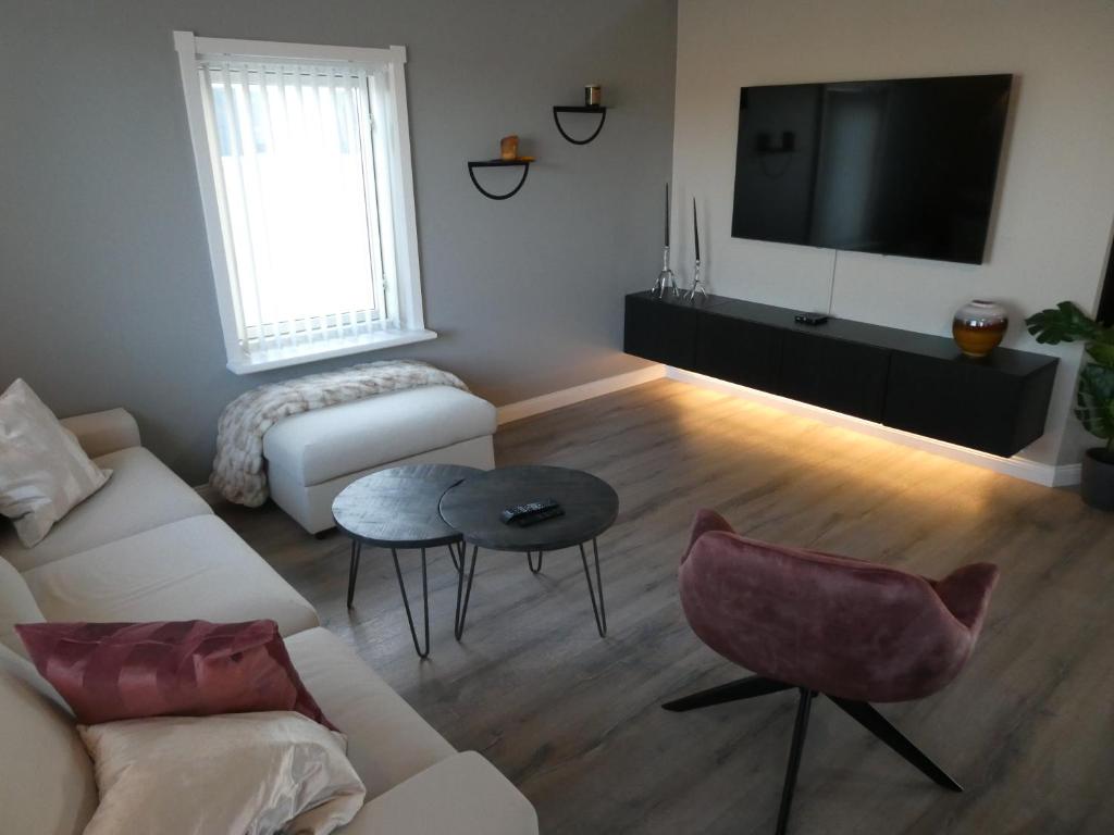 TV a/nebo společenská místnost v ubytování Northberg Apartments