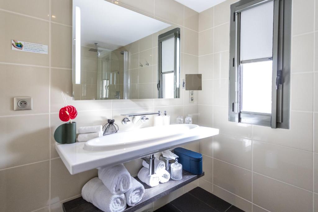 Koupelna v ubytování Thalazur Bandol Ile Rousse - Hôtel & Spa