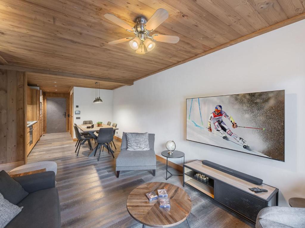 Posedenie v ubytovaní Charmant appartement à Courchevel Le Praz, proche des pistes, 4 adultes | 1 enfant, services inclus - FR-1-568-22