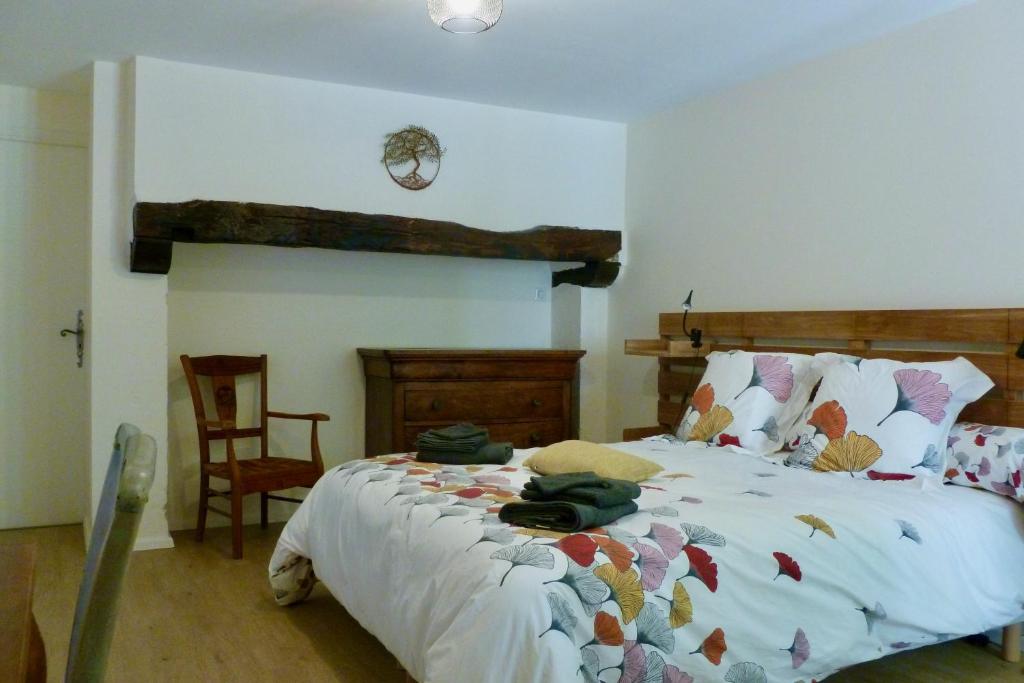 Posteľ alebo postele v izbe v ubytovaní Pechingorp Chambres d'hôtes