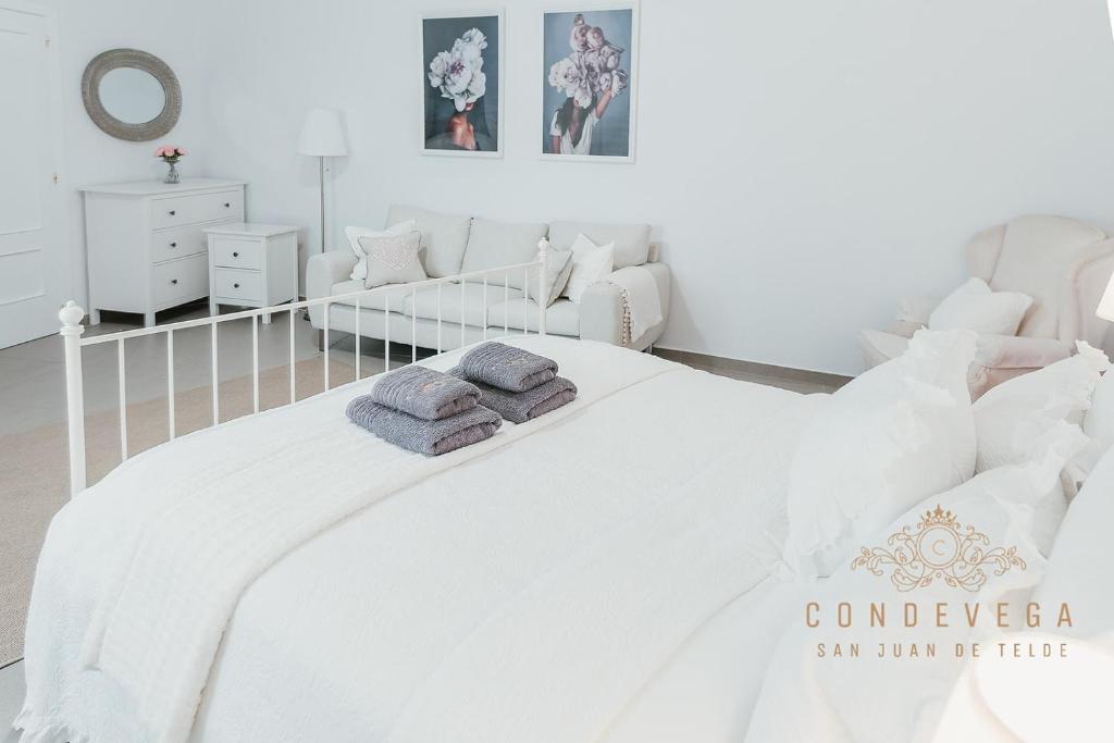 Postel nebo postele na pokoji v ubytování Vv CONDEVEGA