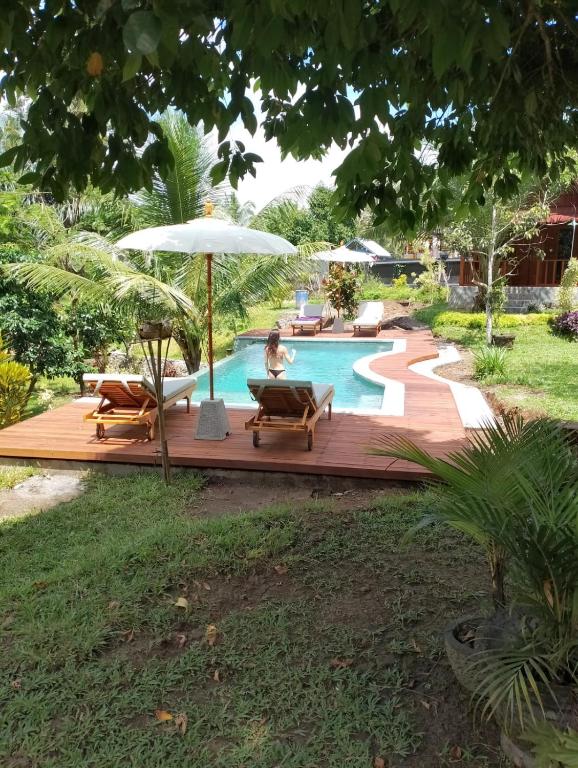 Bazén v ubytování Bali Sesandan Garden nebo v jeho okolí
