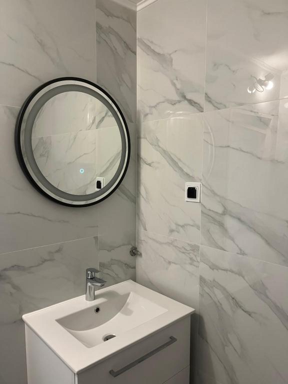 Koupelna v ubytování Apartment VBK Osijek
