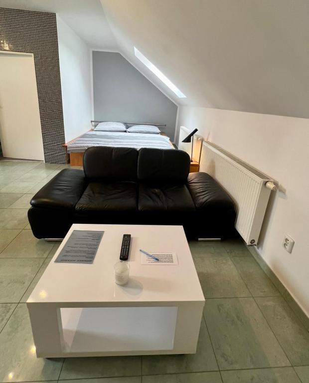Postel nebo postele na pokoji v ubytování Ubytování Zátiší 2 Olomouc