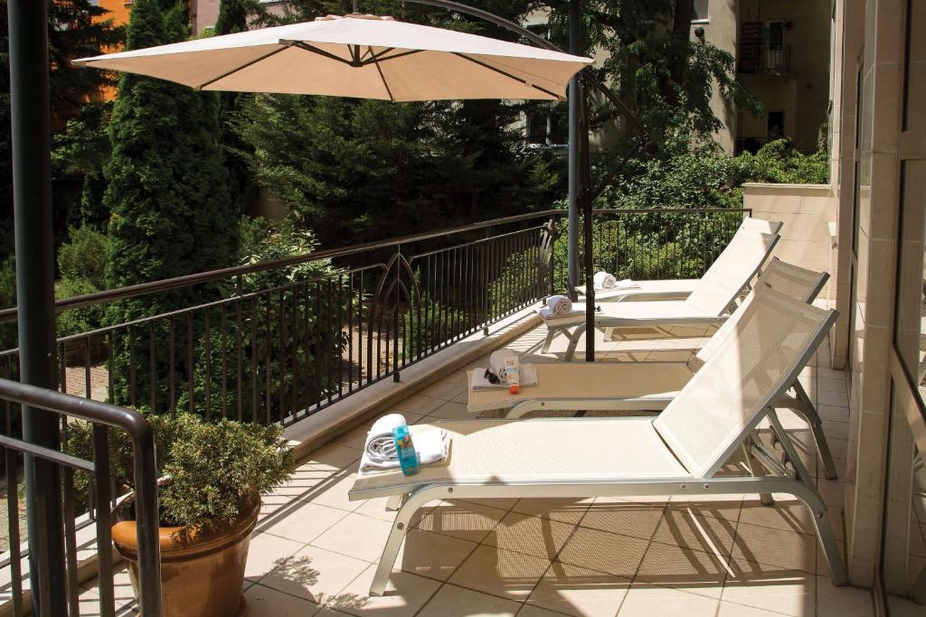 Balkón nebo terasa v ubytování Adina Apartment Hotel Budapest